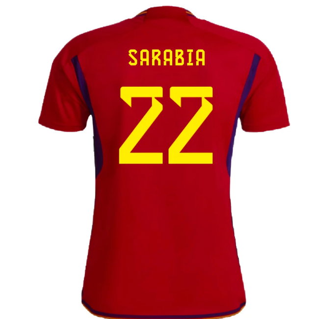 Spain 2022-23 Home Shirt (Womens XL-) (Sarabia 22) (Mint)