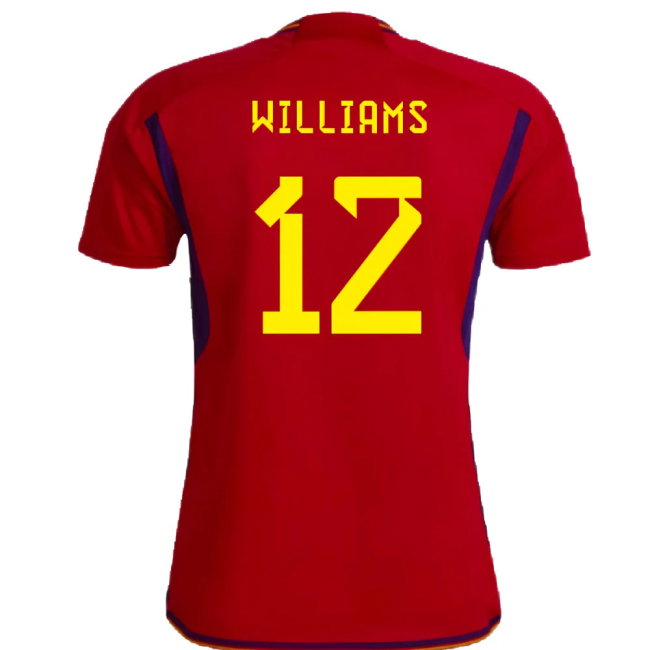 Spain 2022-23 Home Shirt (Womens XL-) (Williams 12) (Mint)