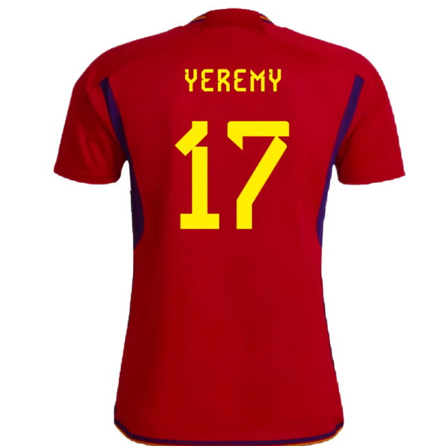 Spain 2022-23 Home Shirt (Womens XL-) (Yeremy 17) (Mint)