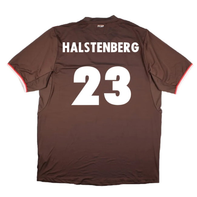 St. Pauli 2013-14 Home Shirt (Sponsorless) (XXL) (Mint) (Halstenberg 23)