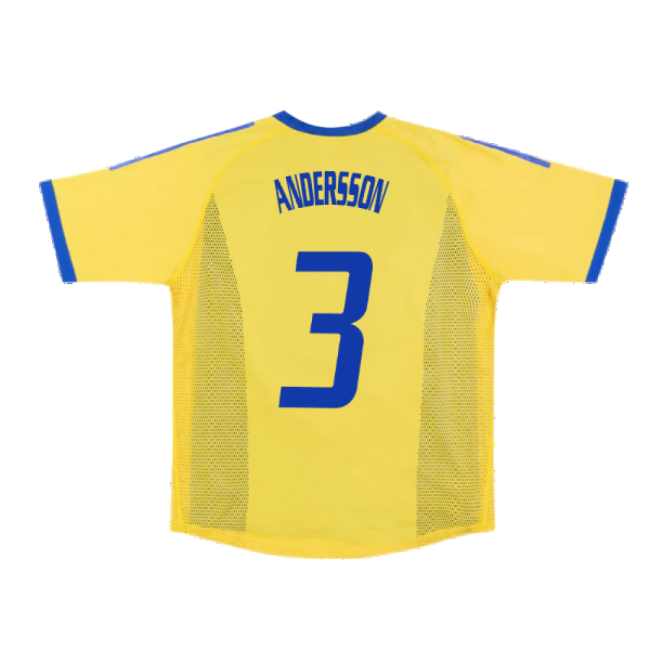 Sweden 2002-03 Home Shirt ((Very Good) S) (Andersson 3)