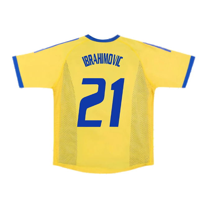 Sweden 2002-03 Home Shirt ((Very Good) S) (Ibrahimovic 21)