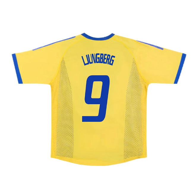 Sweden 2002-03 Home Shirt ((Very Good) S) (Ljungberg 9)
