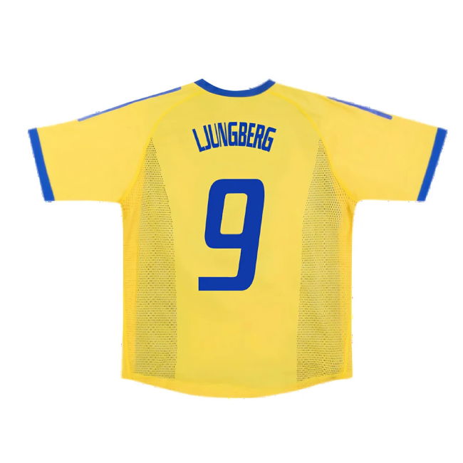 Sweden 2002-03 Home Shirt ((Very Good) S) (Ljungberg 9)