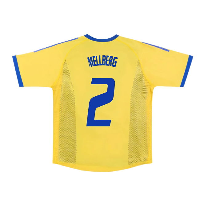 Sweden 2002-03 Home Shirt ((Very Good) S) (Mellberg 2)