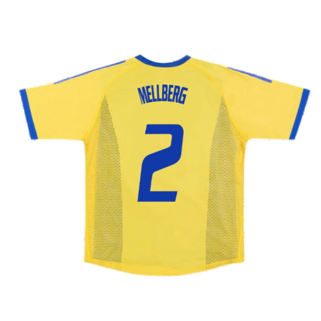 Sweden 2002-03 Home Shirt ((Very Good) S) (Mellberg 2)