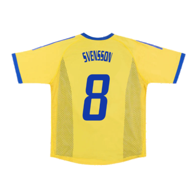 Sweden 2002-03 Home Shirt ((Very Good) S) (Svensson 8)