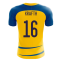 Sweden 2023-2024 Home Concept Football Kit (Airo) (KRAFTH 16)