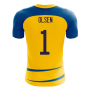 Sweden 2023-2024 Home Concept Football Kit (Airo) (OLSEN 1)