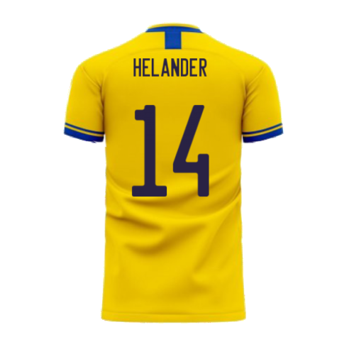 Sweden 2022-2023 Home Concept Football Kit (Libero) (HELANDER 14)