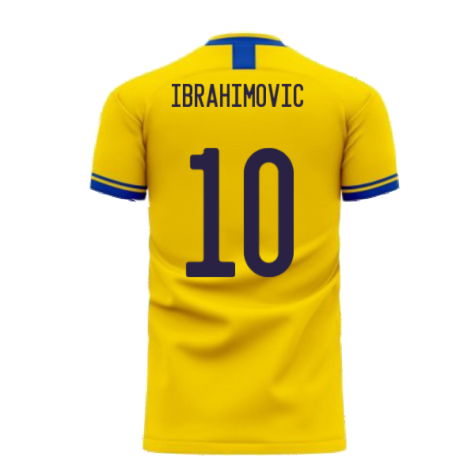 Sweden 2023-2024 Home Concept Football Kit (Libero) (IBRAHIMOVIC 10)