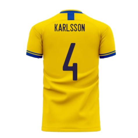 Sweden 2023-2024 Home Concept Football Kit (Libero) (KARLSSON 4)