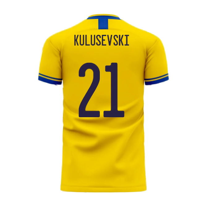 Sweden 2025-2026 Home Concept Football Kit (Libero) (KULUSEVSKI 21)