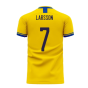 Sweden 2023-2024 Home Concept Football Kit (Libero) (LARSSON 7)