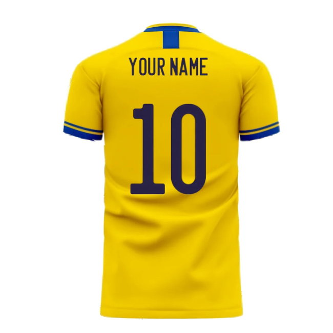 Sweden 2025-2026 Home Concept Football Kit (Libero) (Your Name)