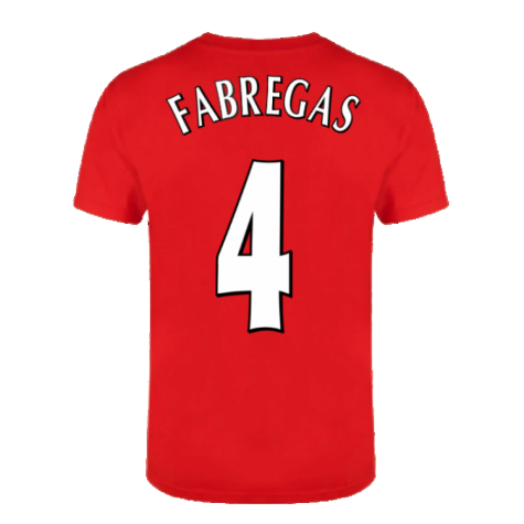 The Invincibles 49 Unbeaten T-Shirt (Red) (FABREGAS 4)