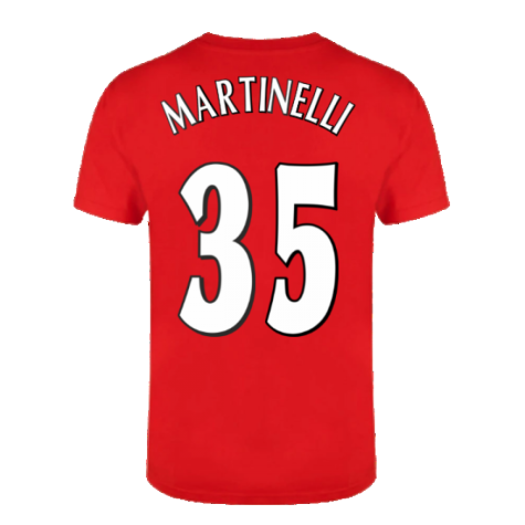 The Invincibles 49 Unbeaten T-Shirt (Red) (MARTINELLI 35)