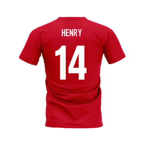 Thierry Henry Legend T-Shirt (Red) (Henry 14)