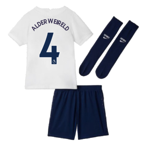Tottenham 2021-2022 Little Boys Home Mini Kit (ALDERWEIRELD 4)