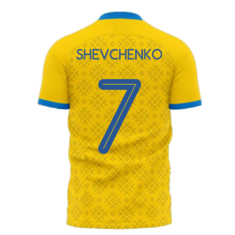Ukraine 2023-2024 Home Concept Football Kit (Libero) (SHEVCHENKO 7)