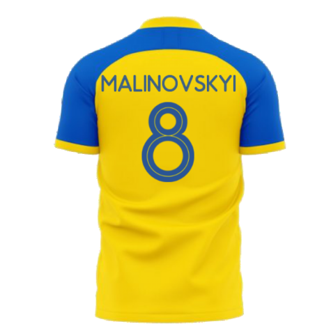 Ukraine Stop War Concept Football Kit (Libero) - Yellow (MALINOVSKYI 8)
