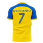 Ukraine Stop War Concept Football Kit (Libero) - Yellow (SHEVCHENKO 7)