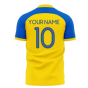Ukraine Stop War Concept Football Kit (Libero) - Yellow (Your Name)