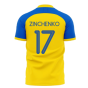 Ukraine Stop War Concept Football Kit (Libero) - Yellow (ZINCHENKO 17)