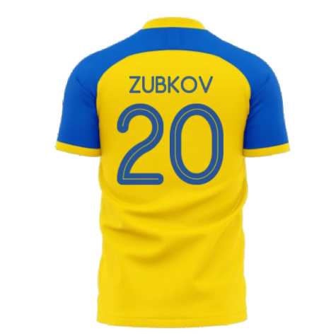 Ukraine Stop War Concept Football Kit (Libero) - Yellow (ZUBKOV 20)