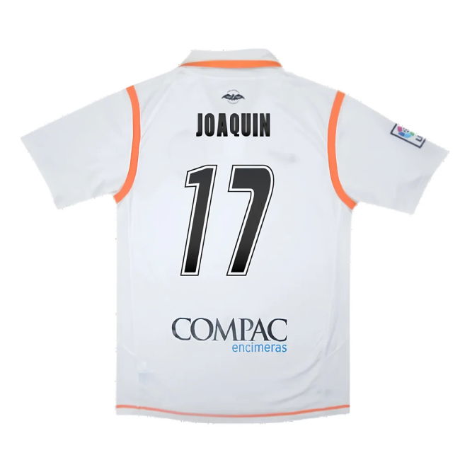 Valencia 2007-08 Home Shirt ((Excellent) S) (Joaquin 17)
