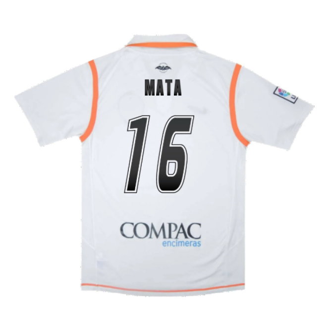 Valencia 2007-08 Home Shirt ((Excellent) S) (Mata 16)