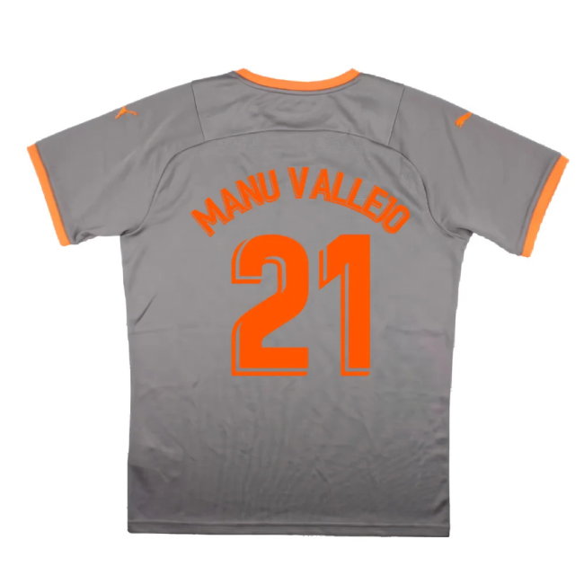 Valencia 2021-22 Fourth Shirt (Sponsorless) (M) (Mint) (MANU VALLEJO 21)