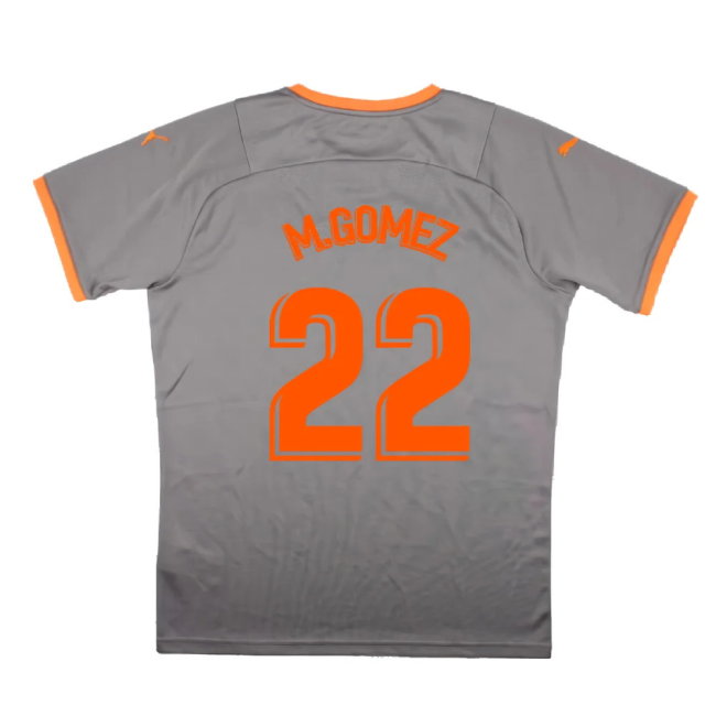 Valencia 2021-22 Fourth Shirt (Sponsorless) (M) (Mint) (M.GOMEZ 22)