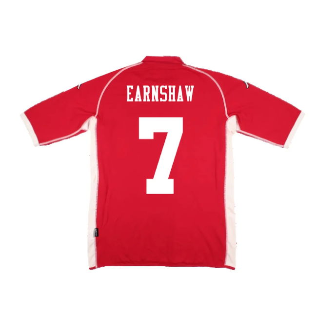 Wales 2002-03 Home Shirt ((Very Good) M) (Earnshaw 7)