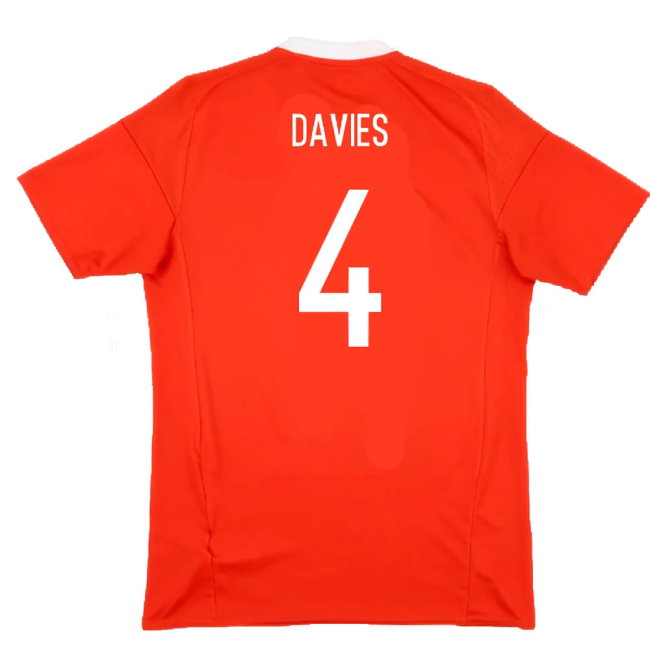 Wales 2016-2017 Home Shirt (S) (Excellent) (Davies 4)