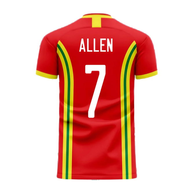Wales 2025-2026 Home Concept Football Kit (Libero) (ALLEN 7)