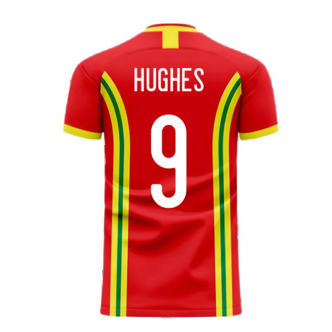 Wales 2025-2026 Home Concept Football Kit (Libero) (HUGHES 9)