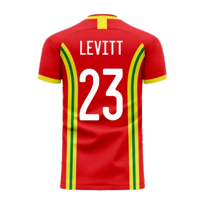 Wales 2025-2026 Home Concept Football Kit (Libero) (LEVITT 23)