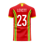 Wales 2023-2024 Home Concept Football Kit (Libero) (LEVITT 23)