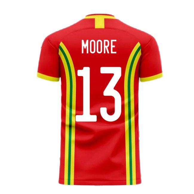 Wales 2025-2026 Home Concept Football Kit (Libero) (MOORE 13)