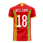Wales 2023-2024 Home Concept Football Kit (Libero) (WILLIAMS 18)
