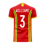 Wales 2023-2024 Home Concept Football Kit (Libero) (WILLIAMS 3)