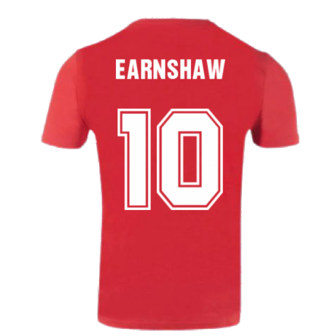 Wales 2021 Polyester T-Shirt (Red) (EARNSHAW 10)