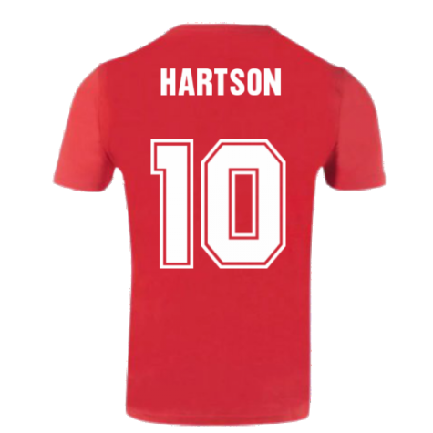 Wales 2021 Polyester T-Shirt (Red) (HARTSON 10)