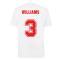 Wales 2021 Polyester T-Shirt (White) (WILLIAMS 3)