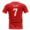 Wales Football Team T-Shirt - Red (ALLEN 7)