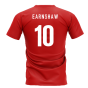 Wales Football Team T-Shirt - Red (EARNSHAW 10)