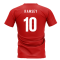 Wales Football Team T-Shirt - Red (RAMSEY 10)