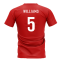 Wales Football Team T-Shirt - Red (WILLIAMS 5)