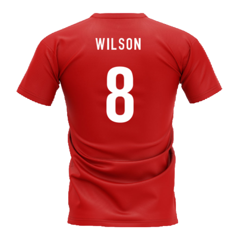 Wales Football Team T-Shirt - Red (WILSON 8)